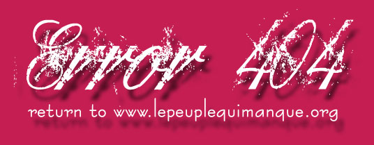 le peuple qui manque - programmation de films