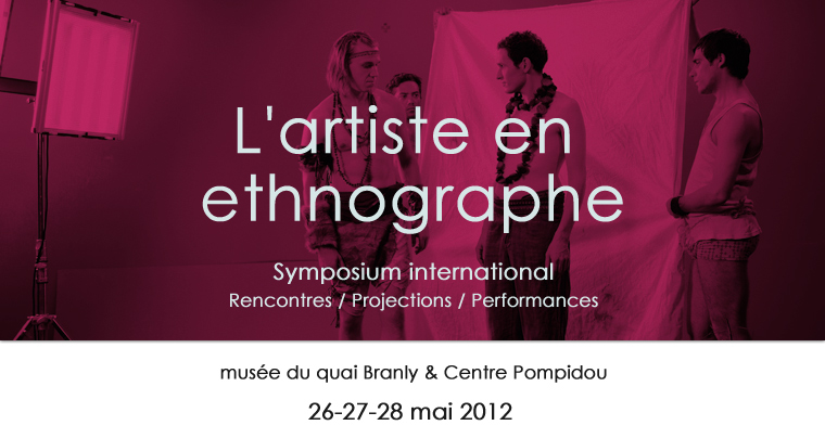 L'artiste en ethnographe