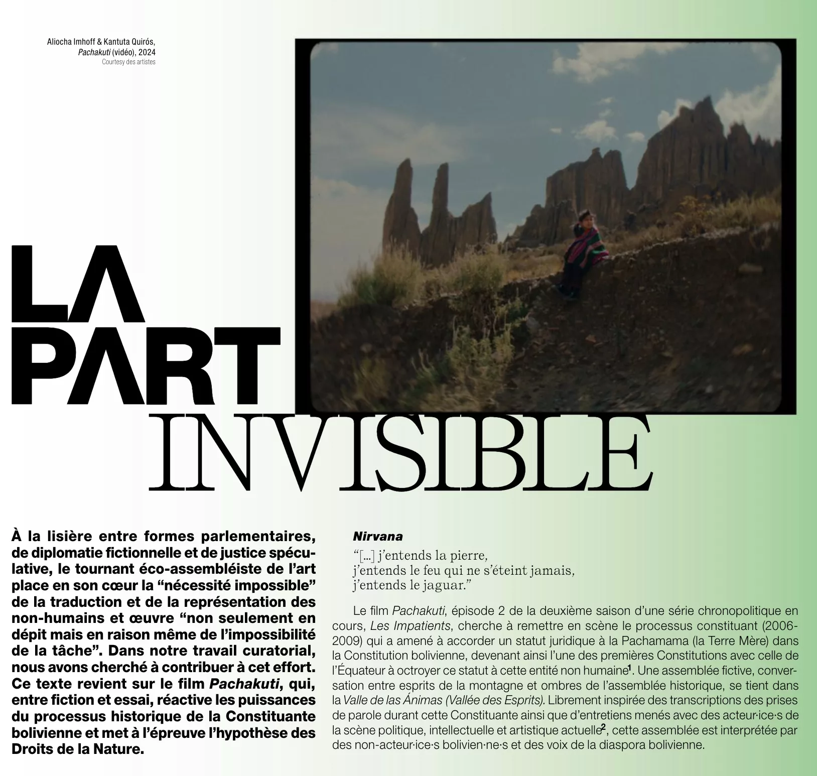 « La part invisible » in l’art même n°96, 2025
